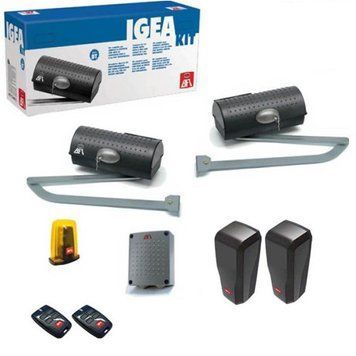 Автоматика для розпашних воріт BFT IGEA kit ( для воріт 400 кг ) автоматика для розпашних воріт