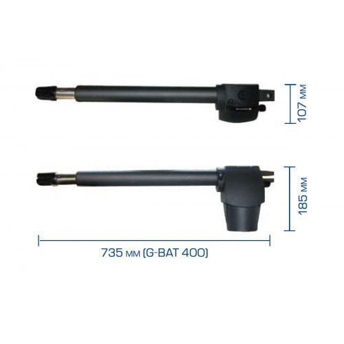 Комплект автоматики GENIUS G-BAT 400 MINI для розпашних воріт автоматика для розпашних воріт